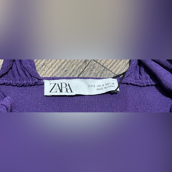 ZARA Purple Cropped Top - Picture 6 of 6